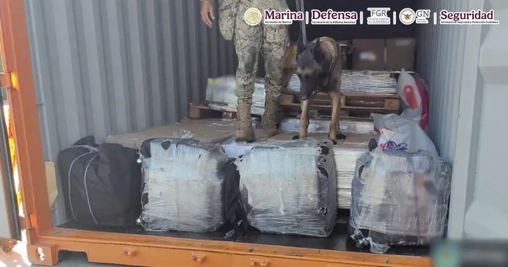 Imagen Decomisan 200 kilos de cocaína en un puerto de Baja California