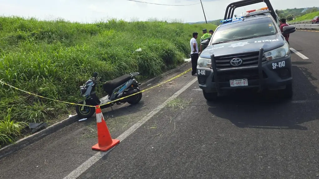 Joven pierde la vida en accidente de moto en la Veracruz-Cardel
