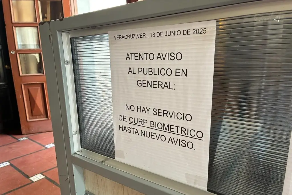 Imagen Suspenden emisión de CURP biométrica en Veracruz