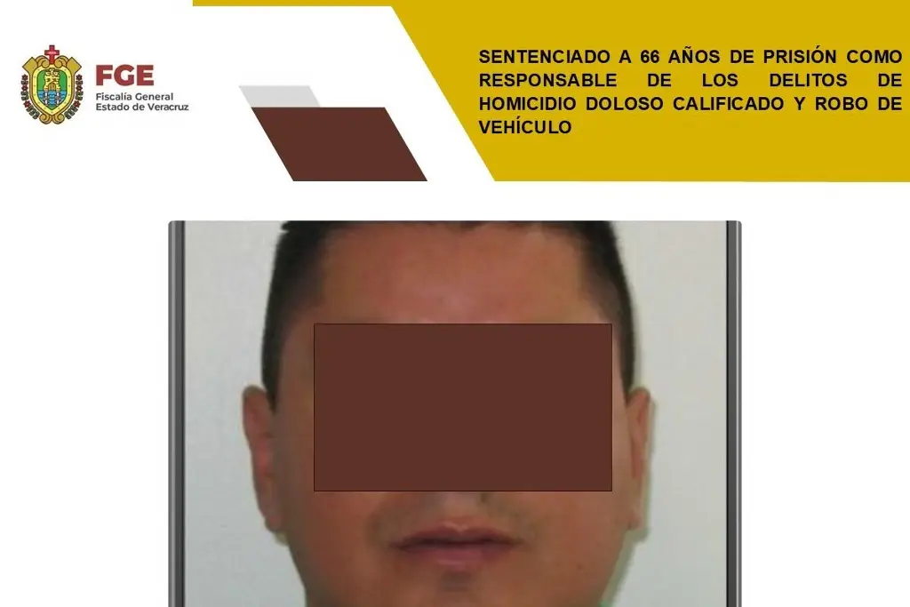 Imagen Lo sentencian a 66 años de cárcel por asesinato de 10 personas y robo de carro en Xalapa