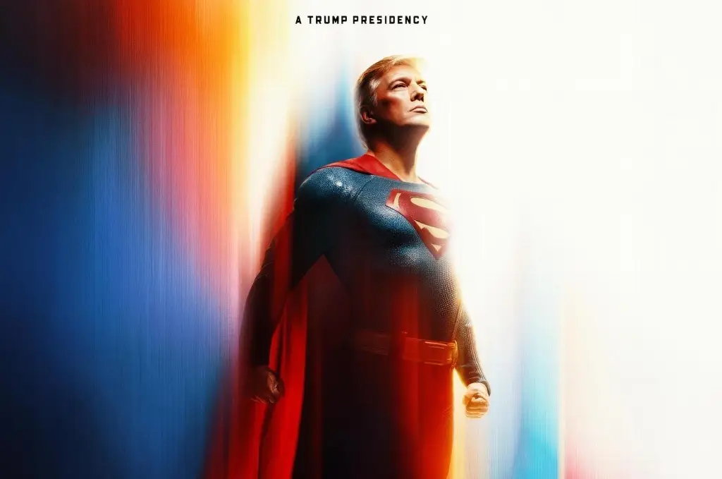 Imagen Casa Blanca publica imagen de Trump como 'Superman', como 'símbolo de esperanza'