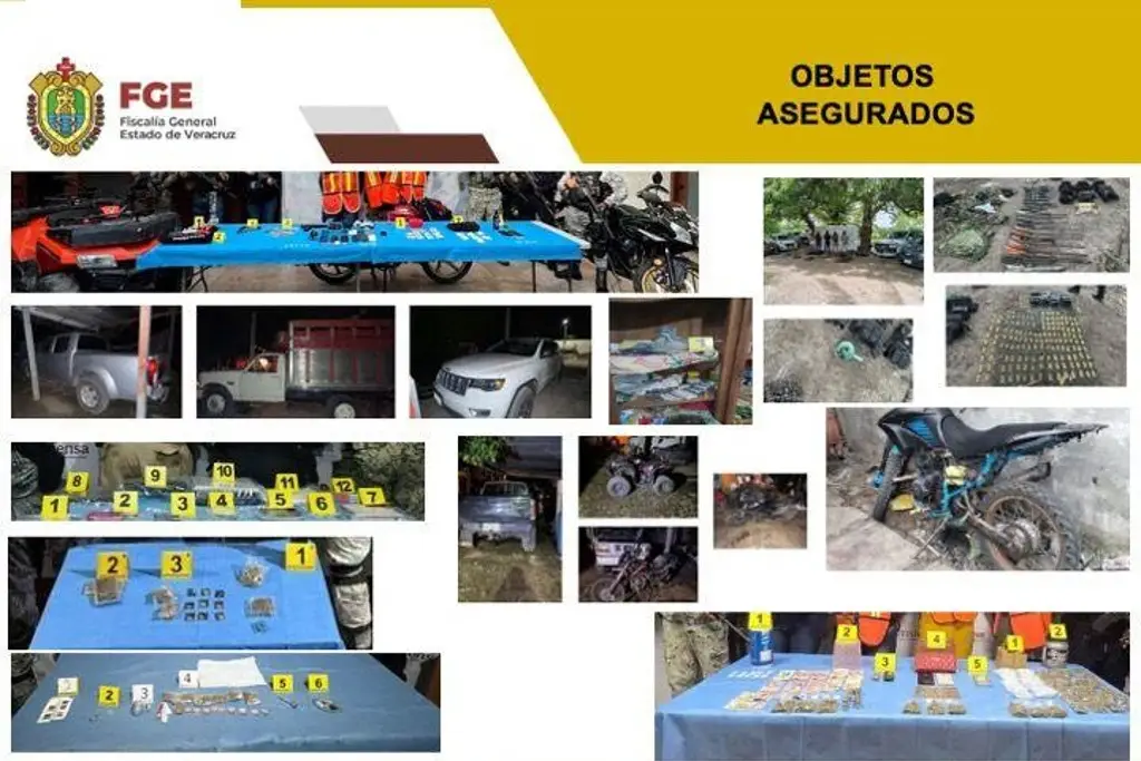 FGE realiza 10 operativos y detiene a 17 personas en una semana 