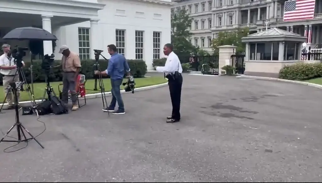 Servicio Secreto evacua a la prensa del jardín norte de la Casa Blanca (+Video)