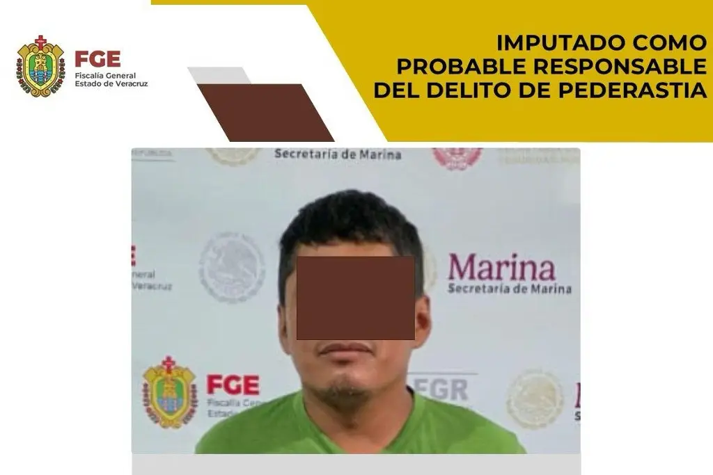 Imagen Lo imputan por el delito de pederastia al sur de Veracruz; hechos ocurrieron hace 2 años 