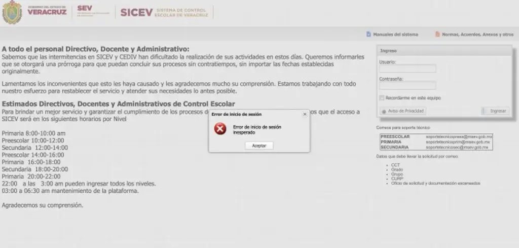 Imagen Plataforma de control escolar, fuera de servicio este miércoles, informa SEV