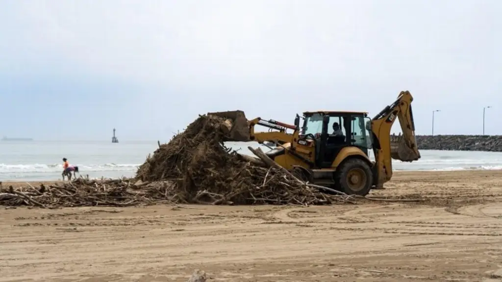 Imagen Retiran toneladas de basura en playas al norte de Veracruz 