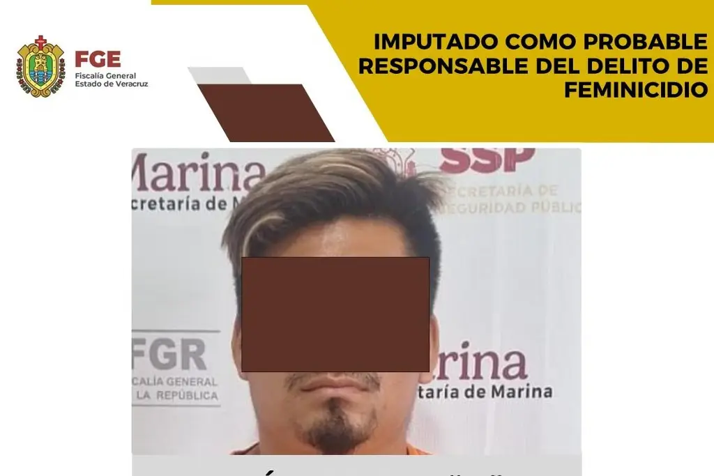 Imagen Lo imputan por el delito de feminicidio al sur de Veracruz 
