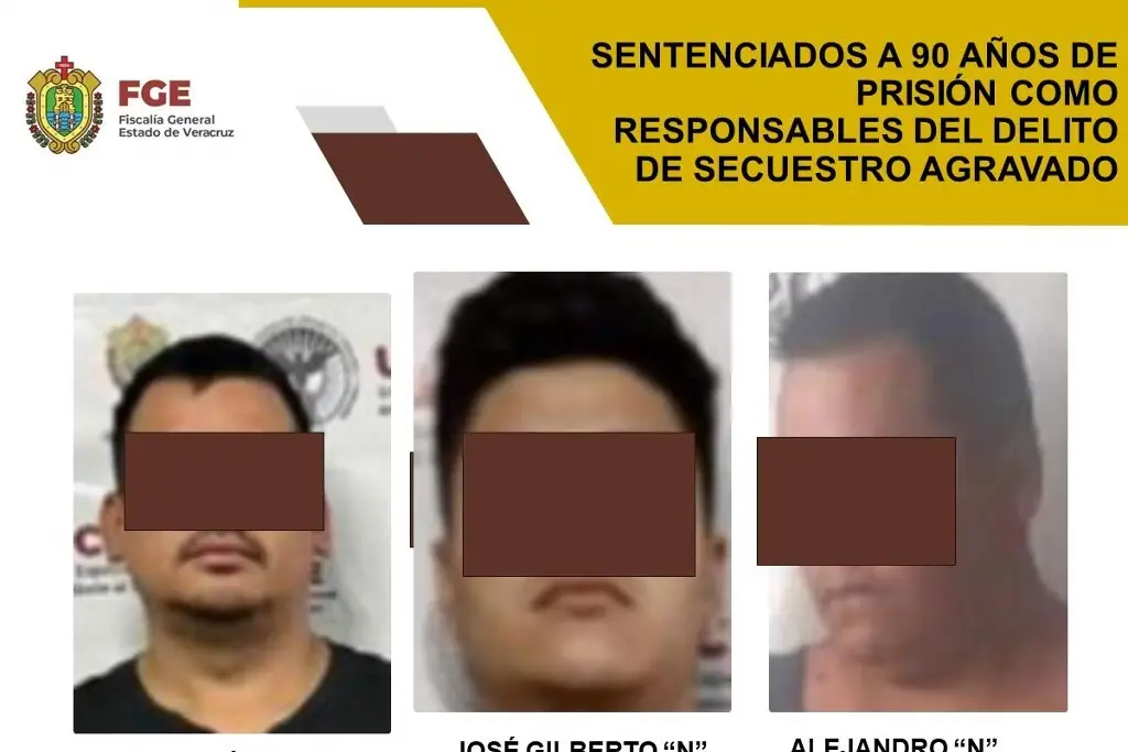 Imagen Sentenciados a 90 años de cárcel por secuestro agravado en Chiconquiaco, Veracruz 