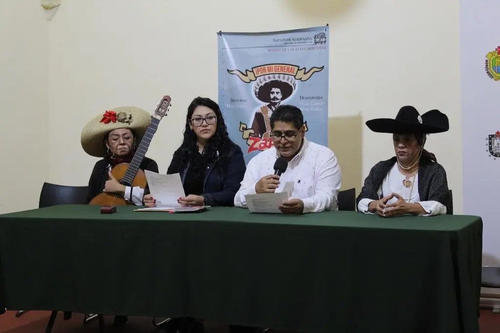Imagen Gira Teatral ¡Por mi general Zapata! En estos municipios estará