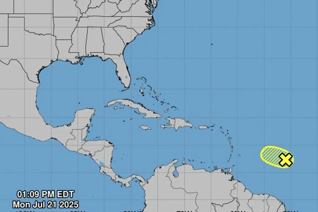 Imagen Disturbio 94L con 20% de probabilidad para evolucionar a ciclón tropical: NOAA