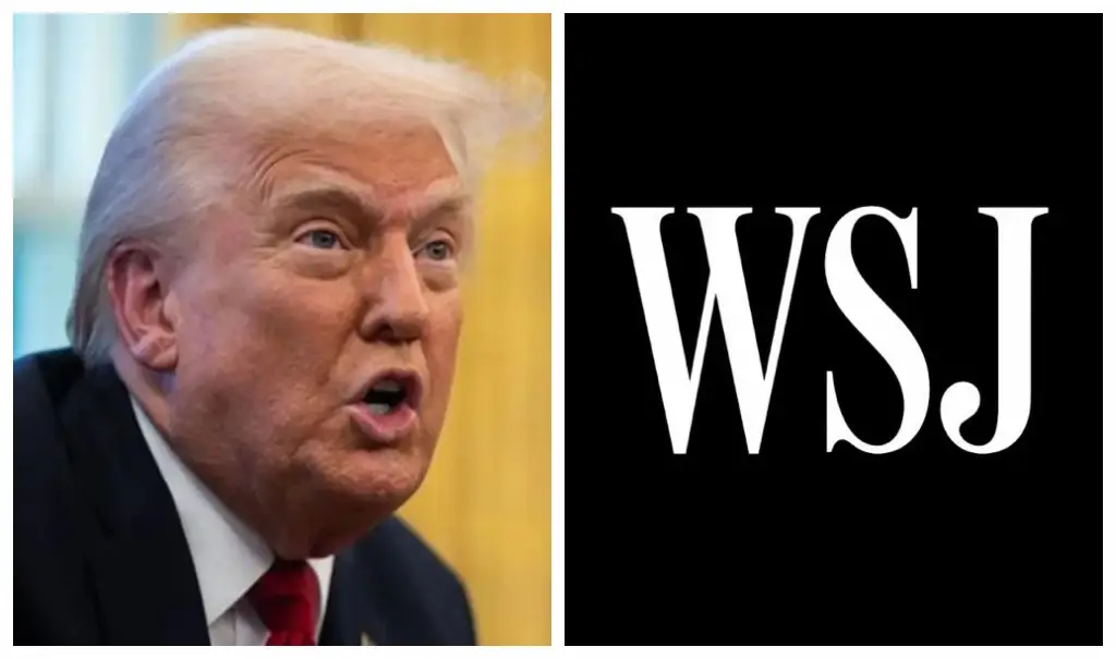 Imagen Veta Casa Blanca al WSJ del viaje de Trump a Escocia tras publicar carta a Epstein