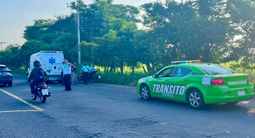 Imagen Motociclista derrapa en la carretera Medellín-Boca del Río 