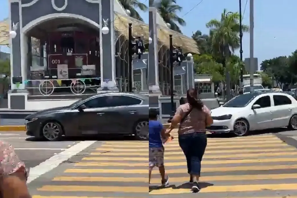 Imagen Carros siguen dando vuelta en U en el tranvía del recuerdo pese a prohibición