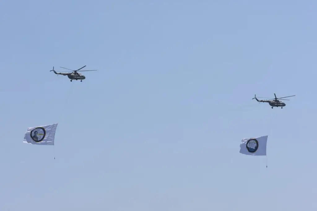 Imagen Helicópteros ensayan ceremonia especial en Veracruz-Boca del Río