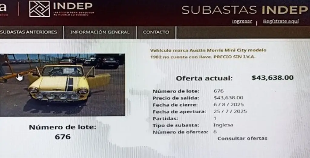 Imagen Indep subasta estructuras, equipos, autos, locales comerciales y predios rústicos en Veracruz
