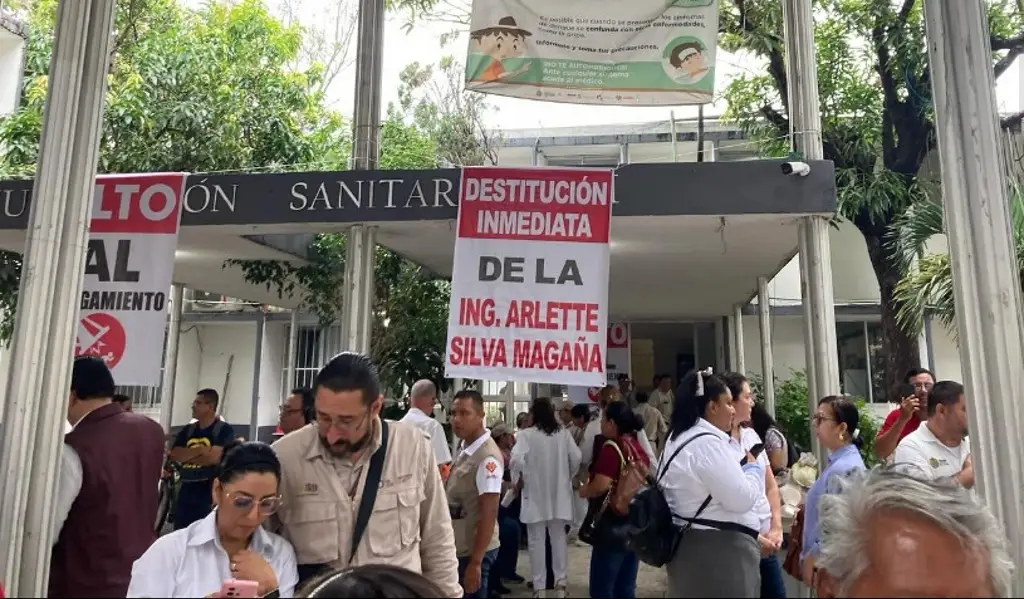 Imagen Trabajadores de vectores en Veracruz se manifiestan, denuncian hostigamiento