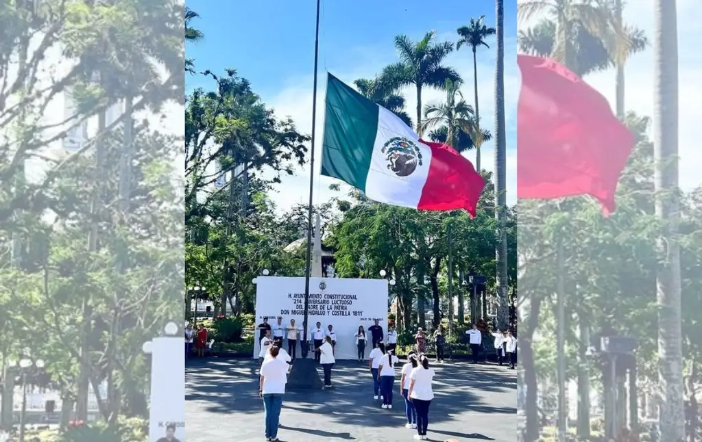 Imagen Izan bandera de cabeza durante ceremonia del ayuntamiento de Córdoba