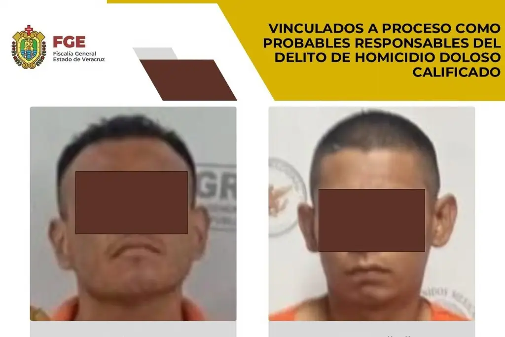 Imagen Los vinculan a proceso por presunto homicidio doloso calificado al sur de Veracruz 