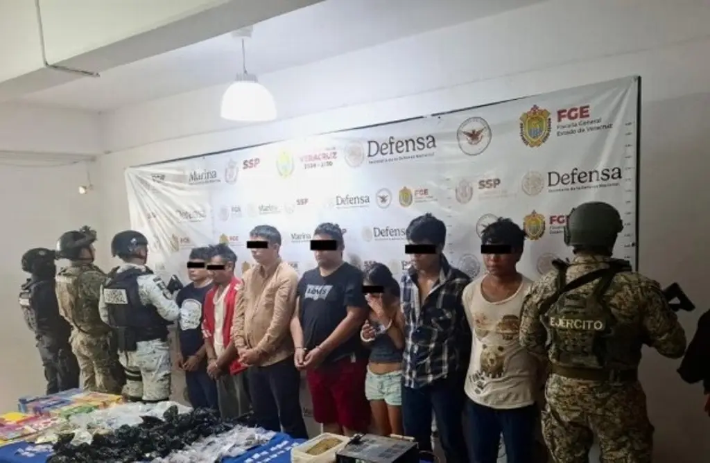 Imagen Caen 7 presuntos integrantes de grupo criminal que operaba en el sur de Veracruz