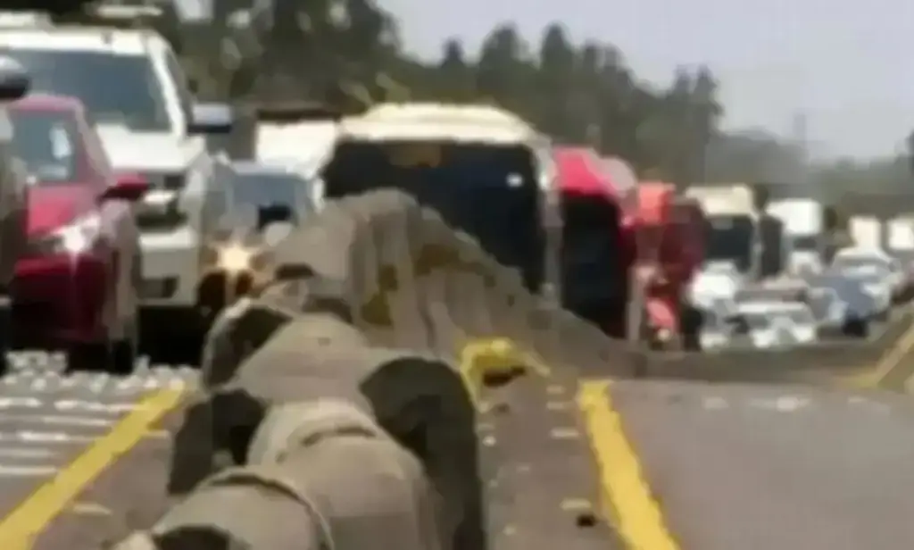 Imagen Hay cierre parcial de circulación en autopista de Veracruz; es por esta razón 