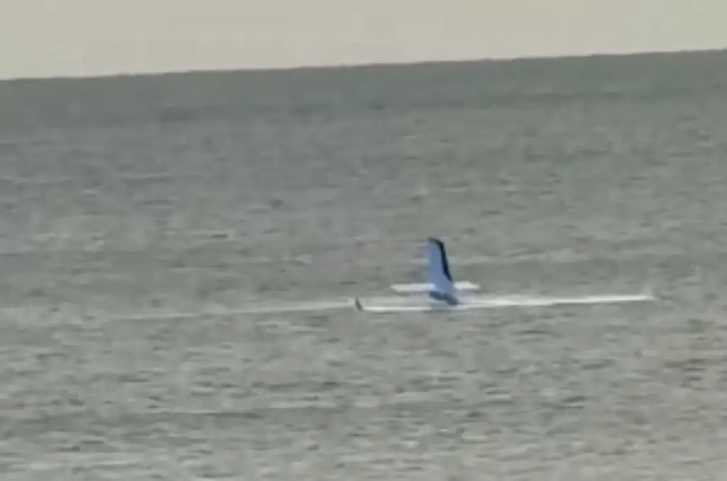 Imagen Avioneta se estrella en playa frente a bañistas y 'ocurre un milagro' en EU (+Video)