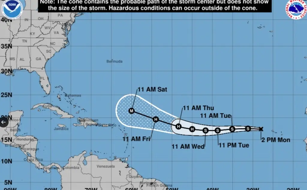 Imagen Se forma la tormenta tropical Erin en el Atlántico: NOAA