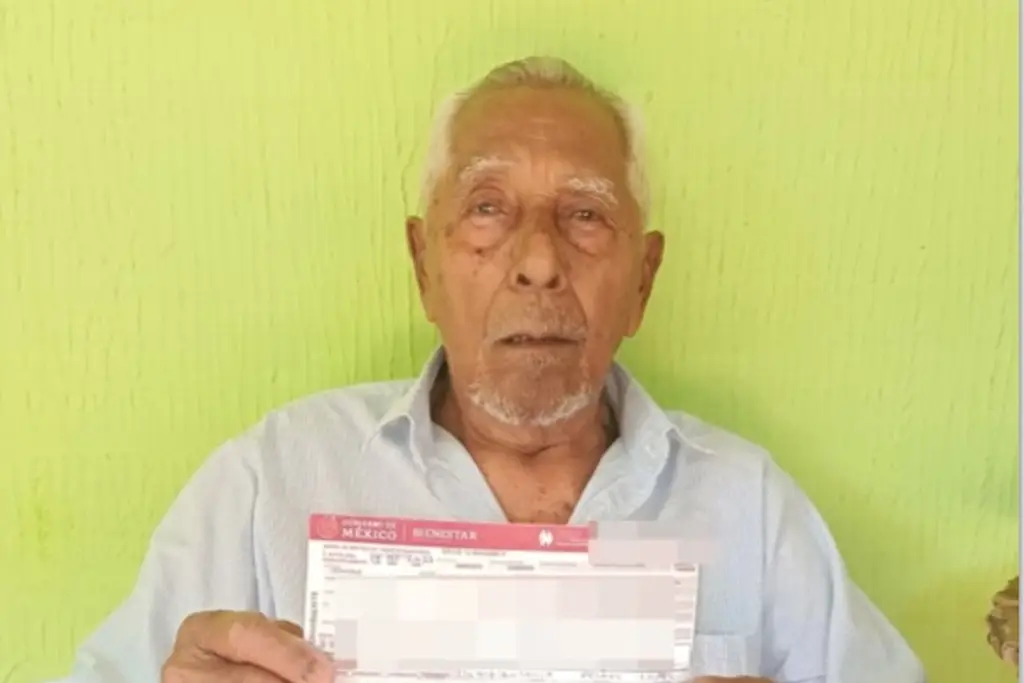 Imagen Adulto mayor lleva 5 años sin cobrar pensión, pero en Bienestar le dicen que tiene cobro doble