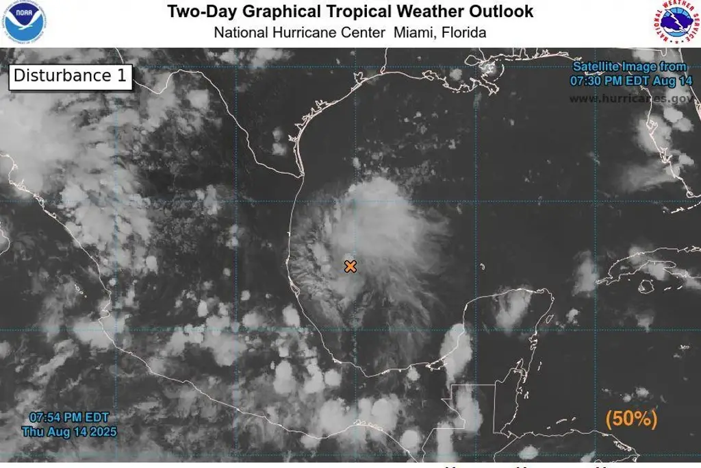 Imagen Reportan que el disturbio tropical 98L podría impactar como depresión tropical