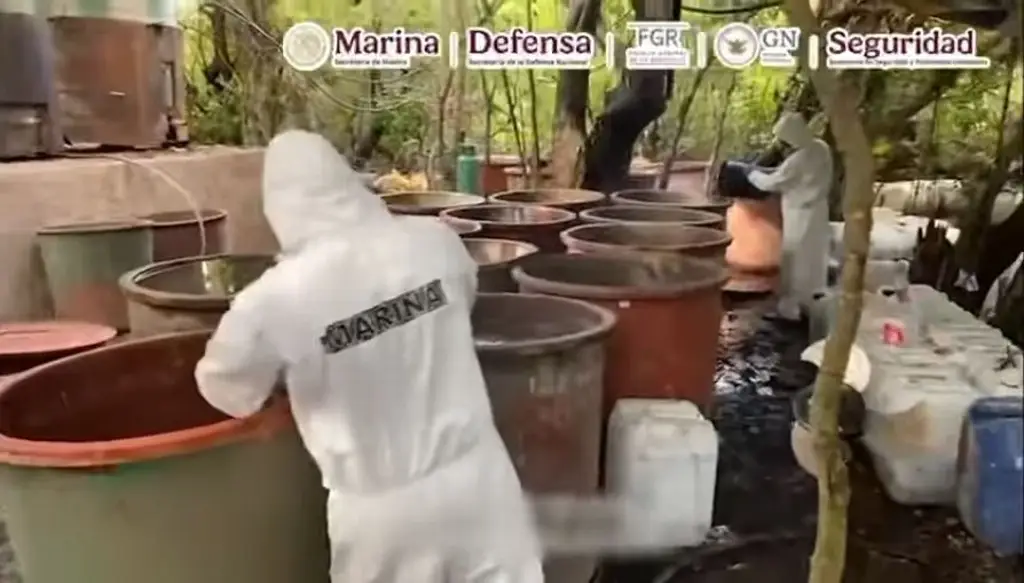 Imagen Desmantelan narcolaboratorio y aseguran 3 mil mdp de drogas en Nayarit