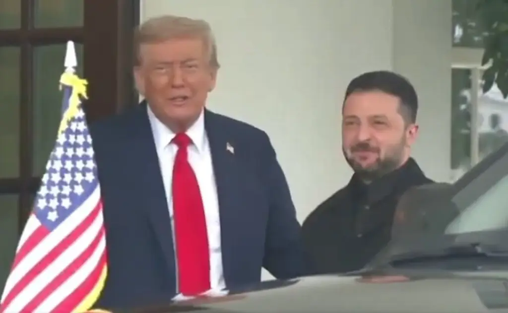 Imagen Trump recibe a Zelensky con líderes europeos en la Casa Blanca