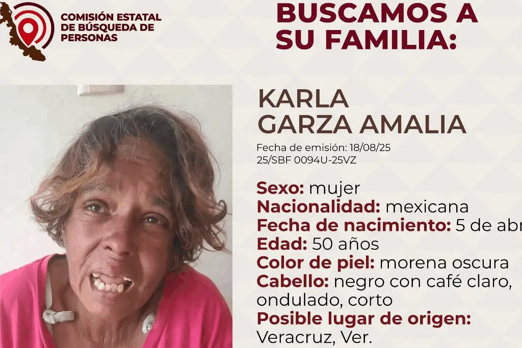 Imagen Buscan a familia de mujer hallada en Orizaba; sería originaria de Veracruz