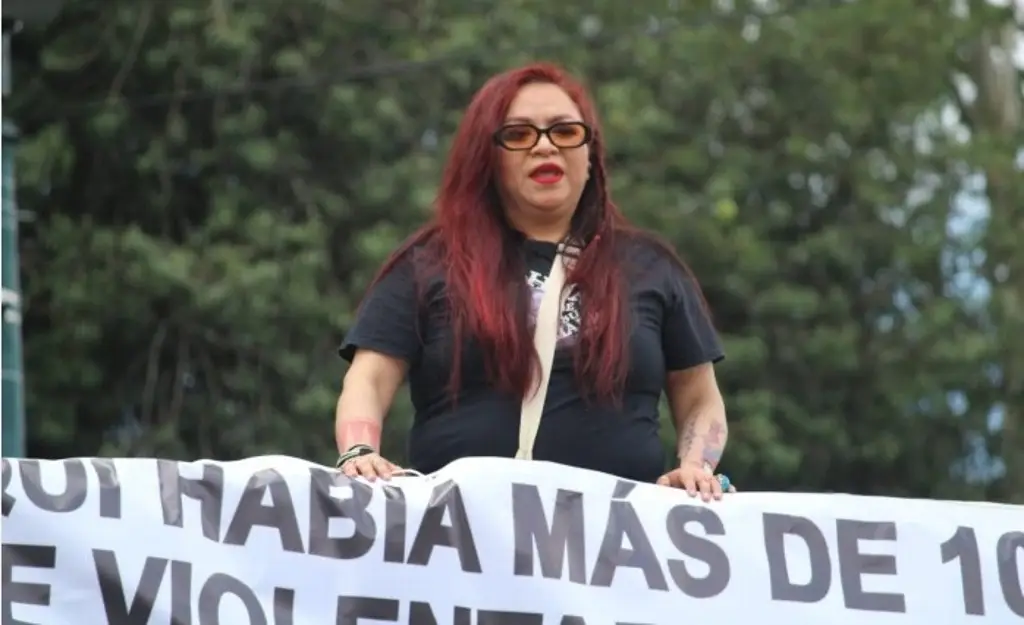 Imagen Activista coloca manda sobre viaducto a nombre de 'Xalapeñas Ilustres' 