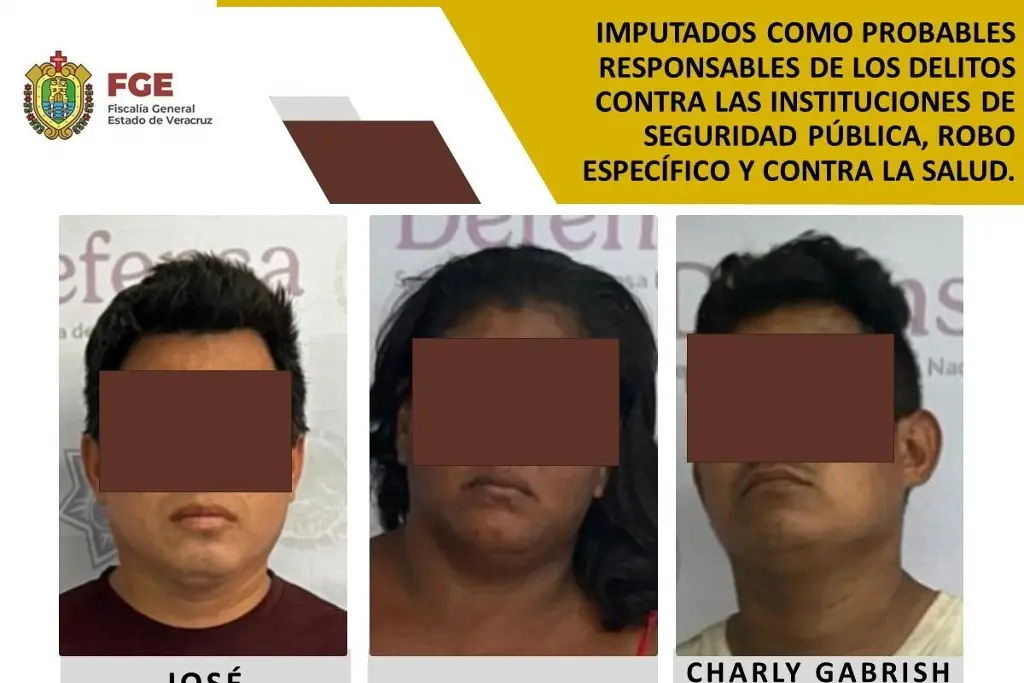 Imagen Imputan a 3 personas por diversos delitos al sur de Veracruz; de esto los acusan 