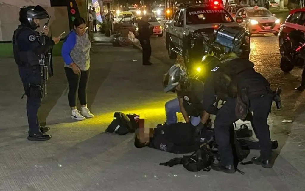 Imagen Balean a policía en intento de asalto en Poza Rica, Veracruz