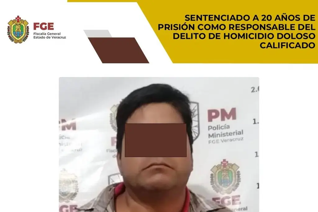 Imagen Lo sentencian a 20 años de cárcel por homicidio doloso calificado en Citlaltépetl, Veracruz