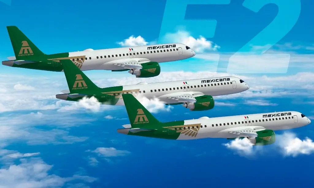 Imagen Mexicana recibe su tercer avión Embraer E195-E2; anuncia primer vuelo comercial del AIFA a Tulum