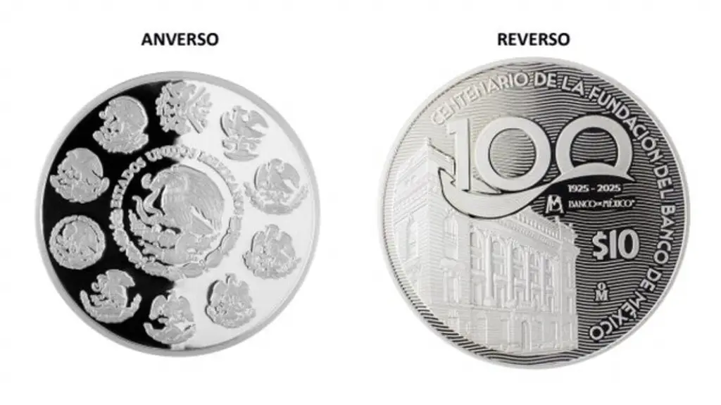 Imagen Banco de México lanza moneda de 10 pesos