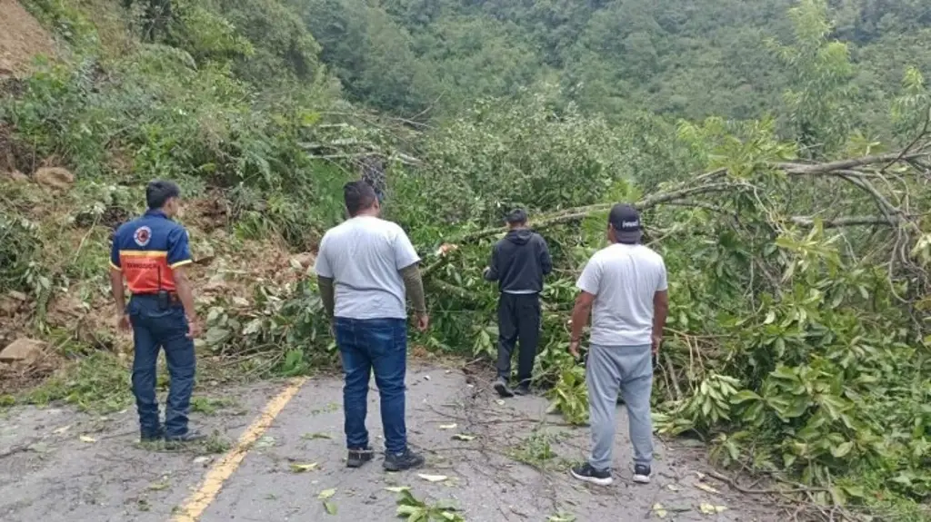 Imagen Derrumbe bloquea carretera Orizaba–Zongolica 