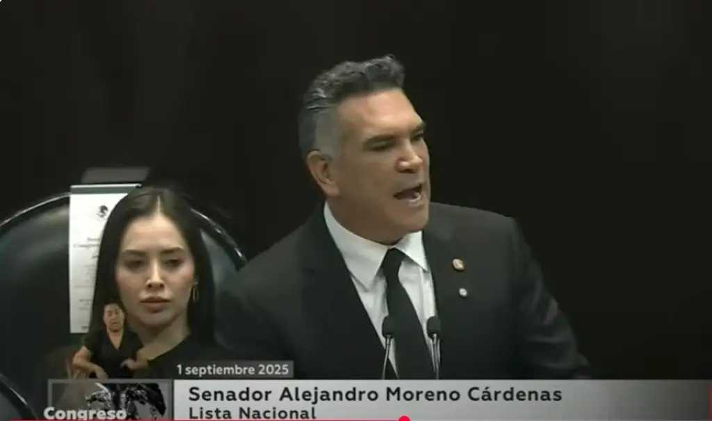Imagen Bola de narcopolíticos y corruptos, Morena no es un partido sino un cartel, acusa Alito durante Primer Informe