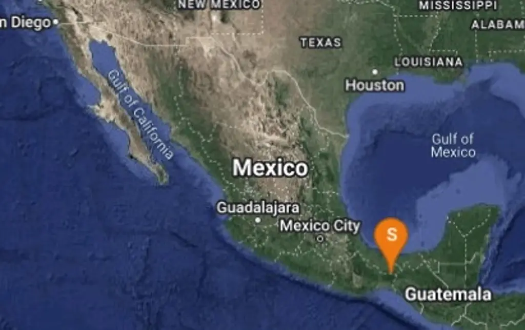 Imagen Reportan sismo al sur de Veracruz este jueves