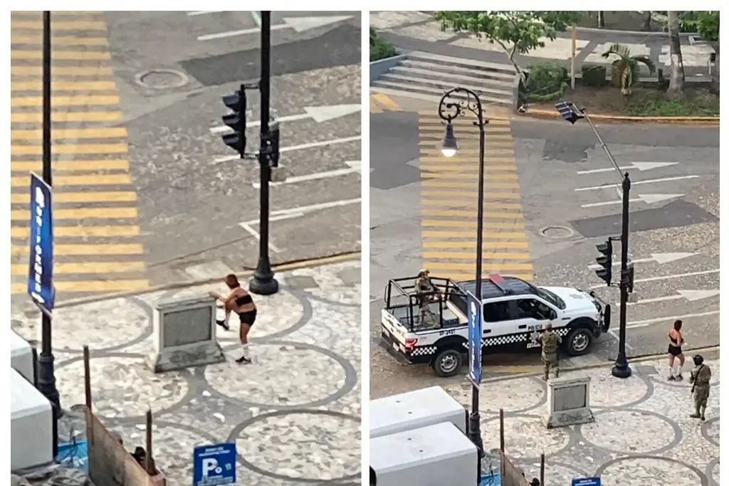 Imagen Intentan robar placa conmemorativa en avenida Independencia, llega la policía y esto pasó (Video)