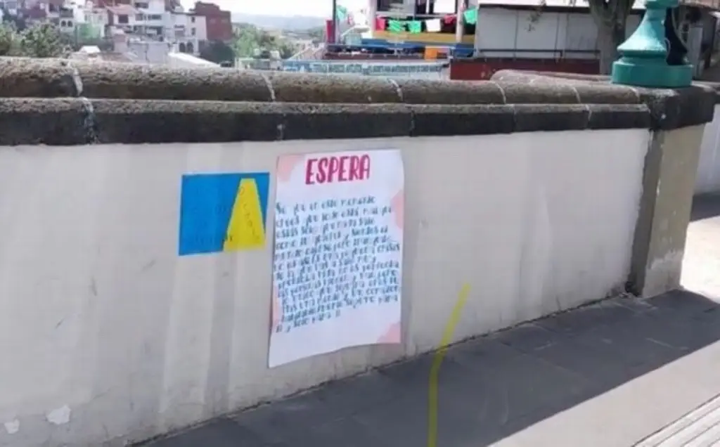 Imagen Operativo por menor que 'se asomaba al vacío' desde el puente de Xallitic. Esto pasó