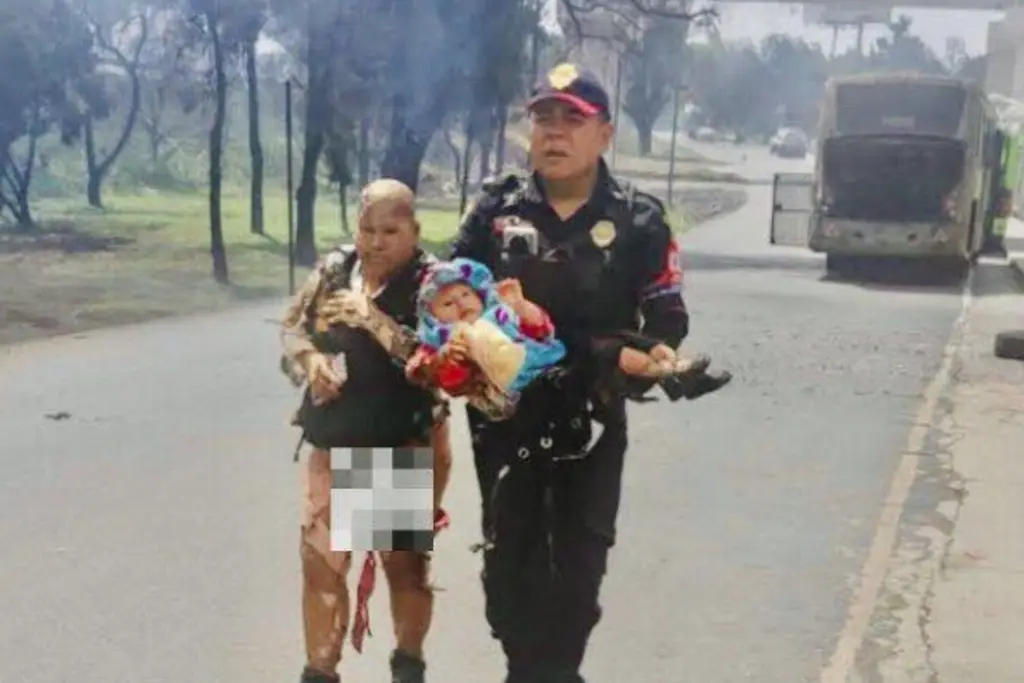 Imagen 'Su amor fue más fuerte que el fuego'; salvó a su nieta de 2 años en explosión de pipa (+Video)