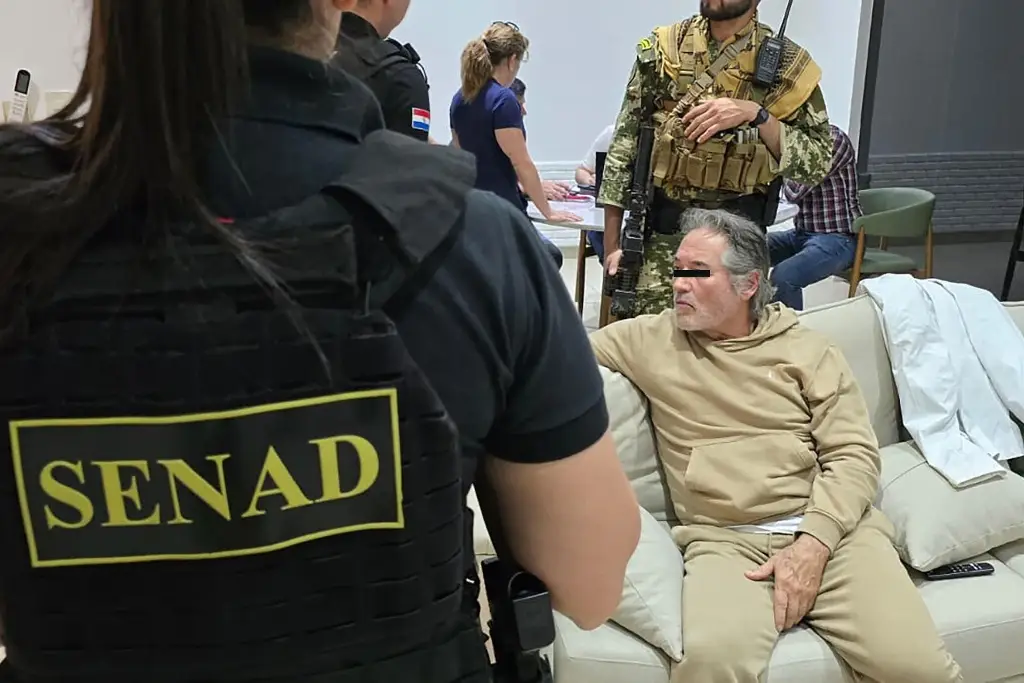 Imagen Se ocultaba en una lujosa casa, Hernán B presunto líder de 'La Barredora en Paraguay: Senad