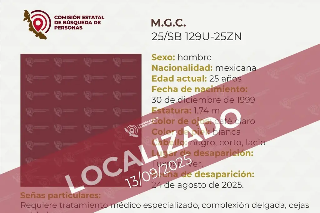 Imagen Tras casi un mes, localizan a hombre que estaba desaparecido al norte de Veracruz 