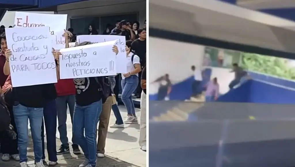Imagen Manifestación en Facultad de Derecho de la UABJO termina en balacera