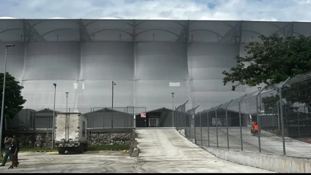 Imagen Así luce el Pirata Fuente previo al concierto de Shakira