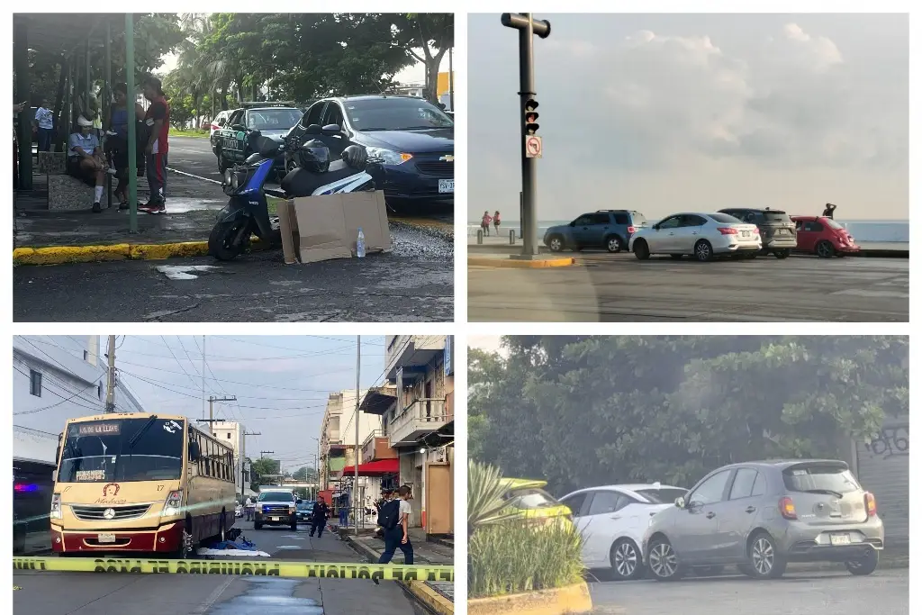 Imagen Suman 7 accidentes esta mañana de lunes en Veracruz; entre ellos una carambola