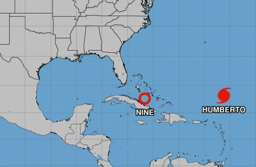 Imagen Humberto es ya huracán categoría 5 en el Atlántico y surge depresión que podría afectar a EU
