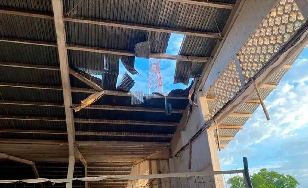 Imagen Bombardean con drones estación de policía a norte del país